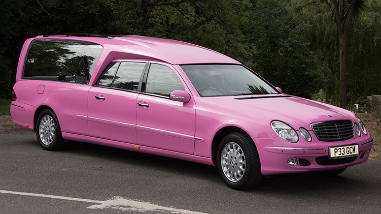 Pink hearse